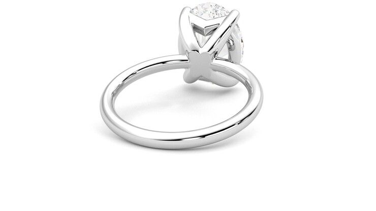 Taylor & Hart Demure Oval Engagement Ring 360 degree image 14