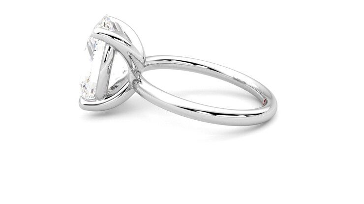 Taylor & Hart Demure Oval Engagement Ring 360 degree image 20