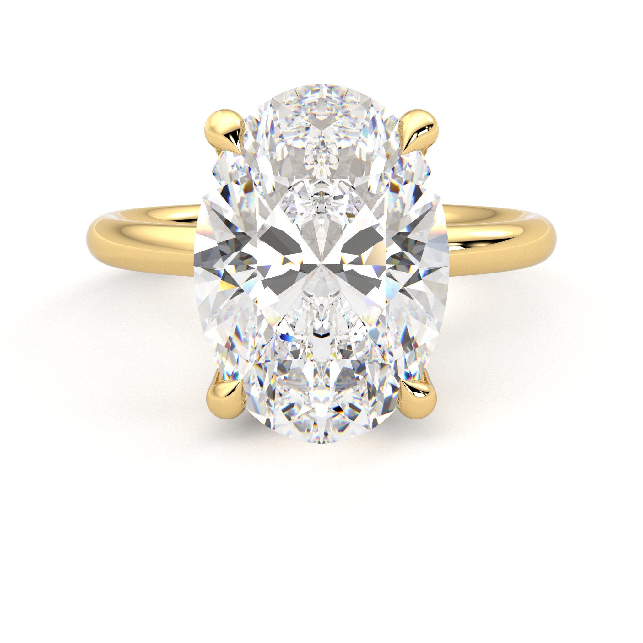 Taylor & Hart Demure Oval Engagement Ring 0