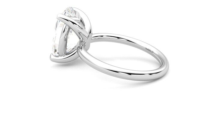 Taylor & Hart Demure Oval Engagement Ring 360 degree image 19