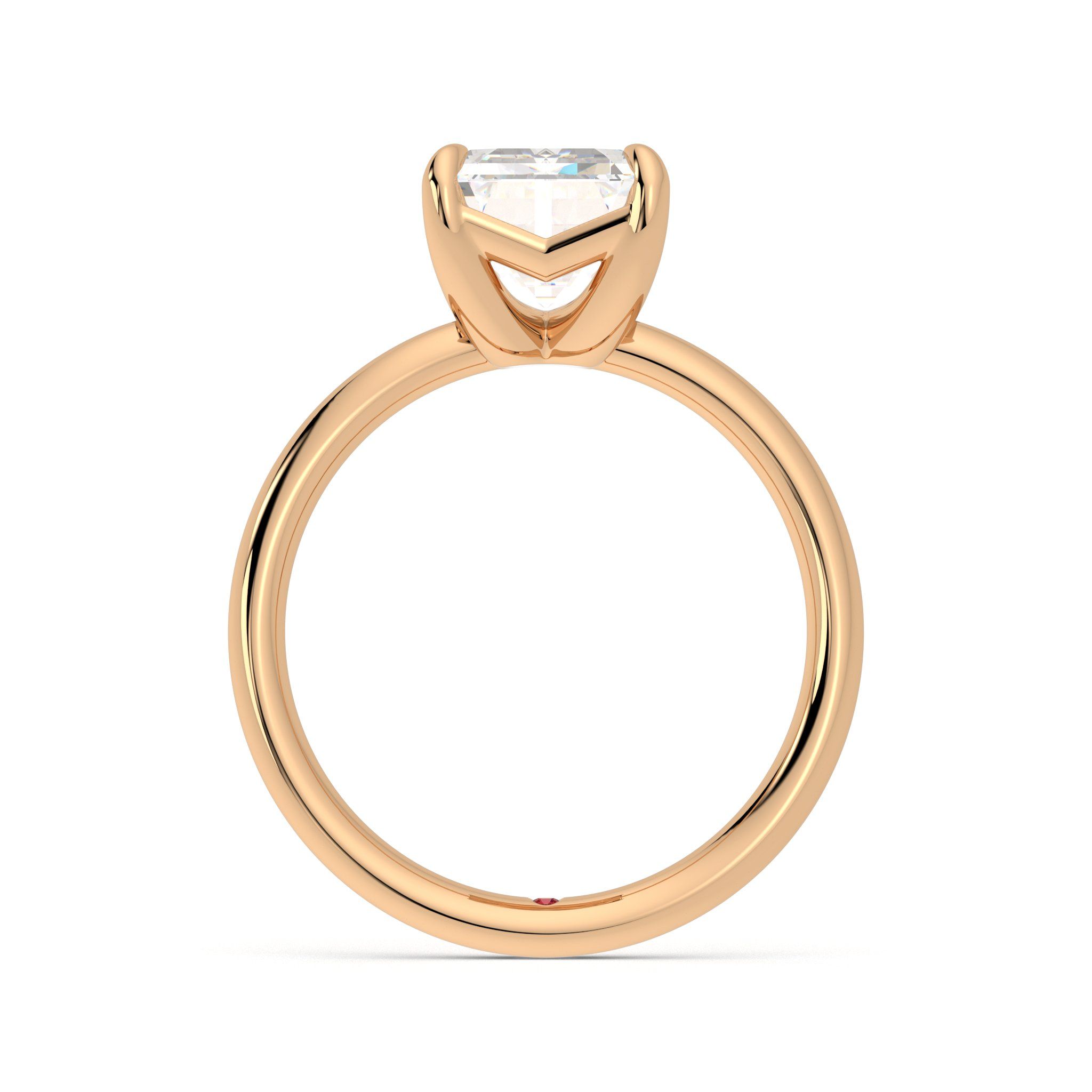 Taylor & Hart Demure Emerald Engagement Ring 1