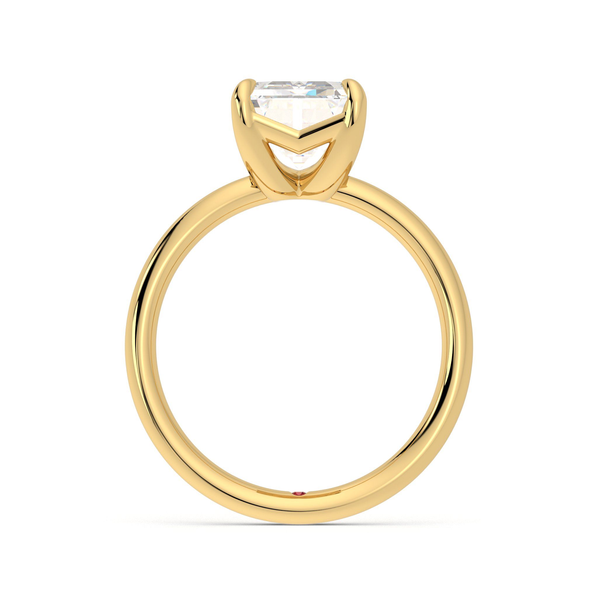 Taylor & Hart Demure Emerald Engagement Ring 1