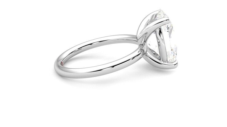 Taylor & Hart Demure Oval Engagement Ring 360 degree image 10