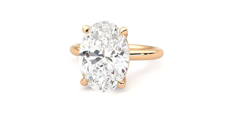 Taylor & Hart Demure Oval Engagement Ring 360 degree image 27