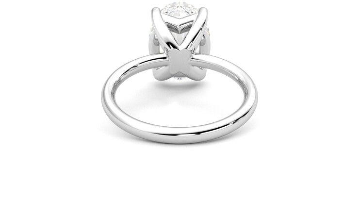 Taylor & Hart Demure Oval Engagement Ring 360 degree image 15