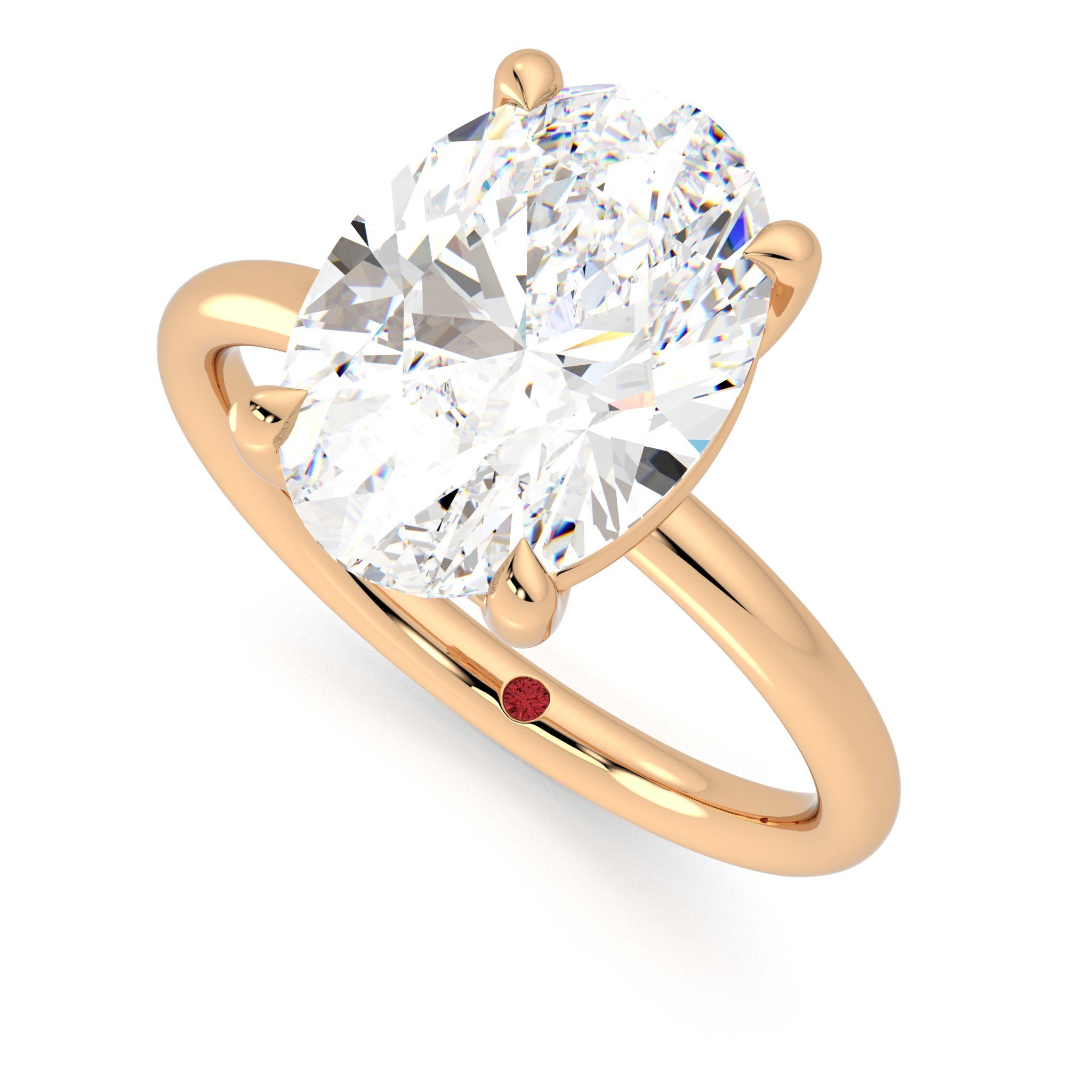 Taylor & Hart Demure Oval Engagement Ring 0