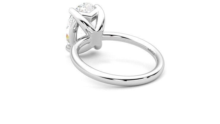 Taylor & Hart Demure Oval Engagement Ring 360 degree image 17