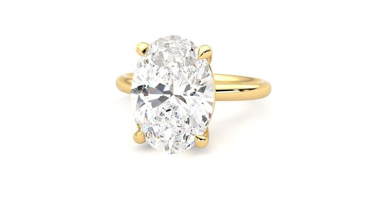 Taylor & Hart Demure Oval Engagement Ring 360 degree image 27