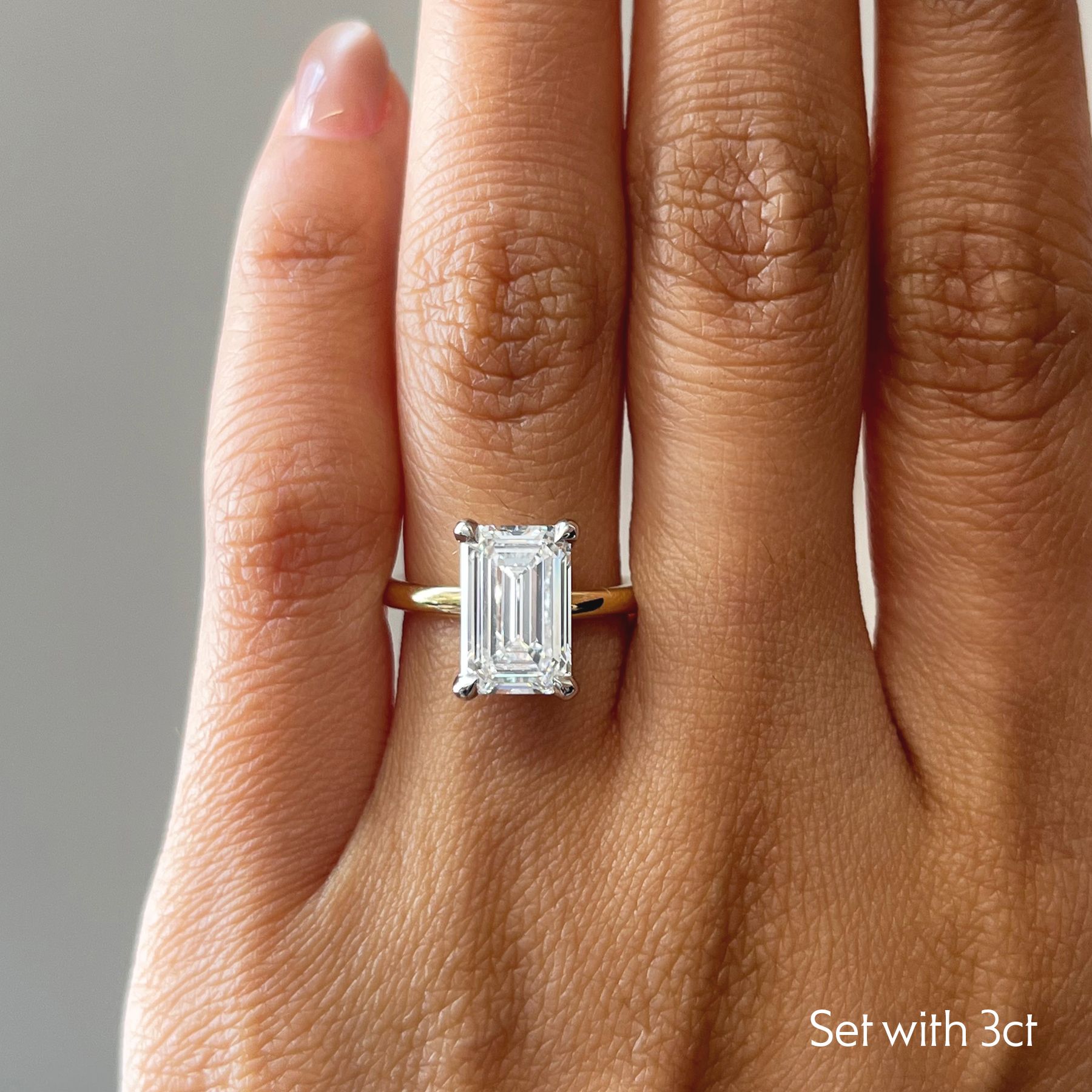 Taylor & Hart Demure Emerald Engagement Ring 1