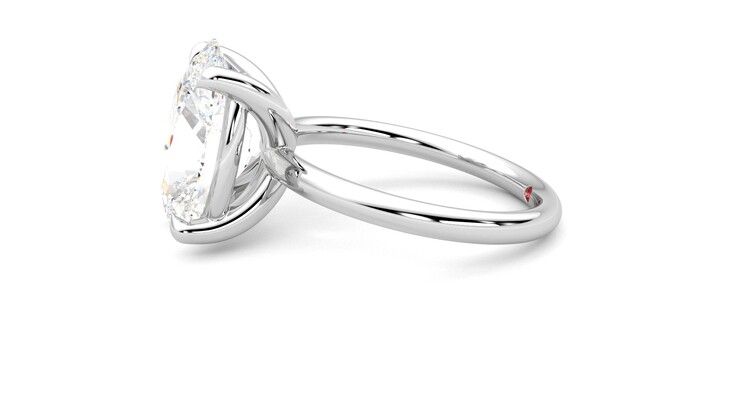 Taylor & Hart Demure Oval Engagement Ring 360 degree image 21