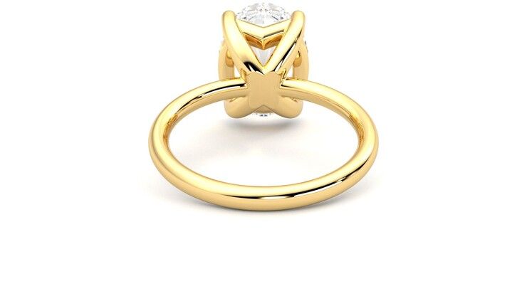 Taylor & Hart Demure Oval Engagement Ring 360 degree image 15