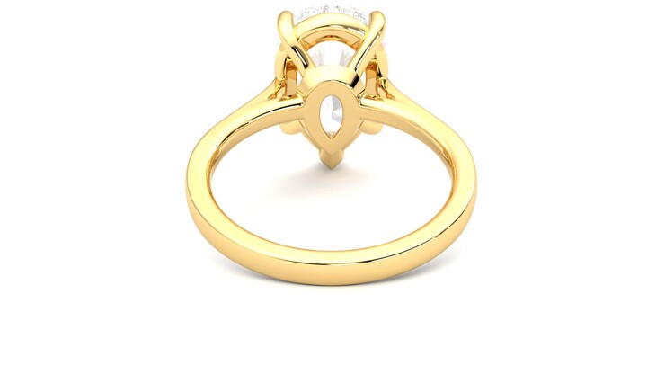 Taylor & Hart Hope Pear Engagement Ring 360 degree image 15