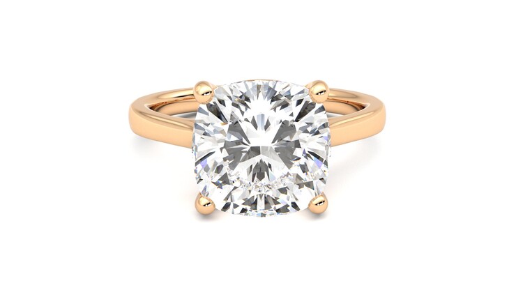 Taylor & Hart Hope Cushion Engagement Ring 360 degree image 1