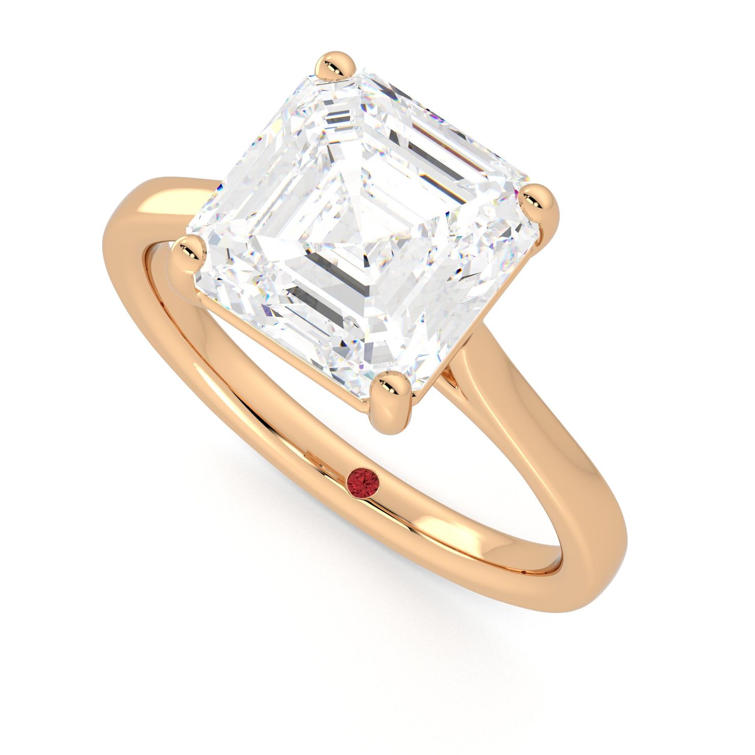 Taylor & Hart Hope Asscher Engagement Ring 0