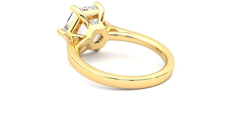 Taylor & Hart Hope Hexagonal Engagement Ring 360 degree image 17