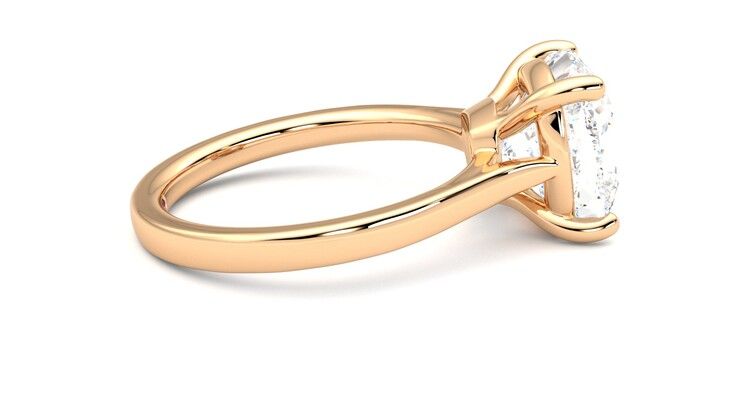 Taylor & Hart Hope Cushion Engagement Ring 360 degree image 10