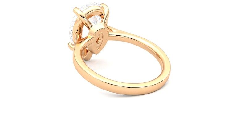 Taylor & Hart Hope Pear Engagement Ring 360 degree image 17