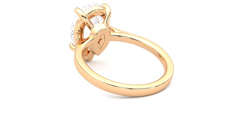 Taylor & Hart Hope Pear Engagement Ring 360 degree image 17
