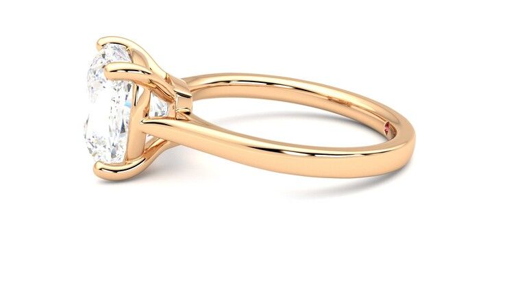 Taylor & Hart Hope Cushion Engagement Ring 360 degree image 21