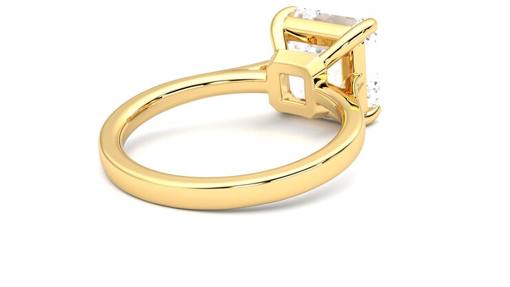 Taylor & Hart Hope Asscher Engagement Ring 360 degree image 13