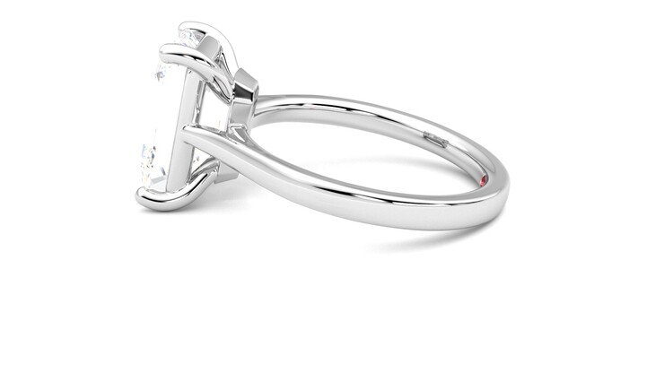 Taylor & Hart Hope Emerald Engagement Ring 360 degree image 20