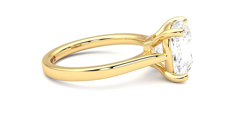 Taylor & Hart Hope Cushion Engagement Ring 360 degree image 9