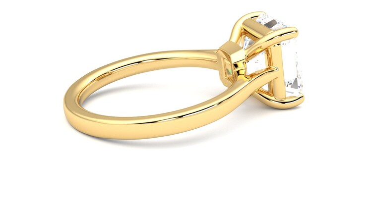 Taylor & Hart Hope Asscher Engagement Ring 360 degree image 11