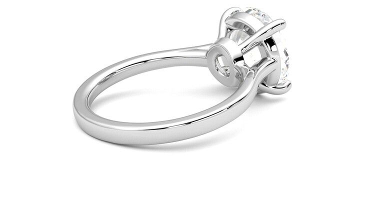 Taylor & Hart Hope Round Engagement Ring 360 degree image 12