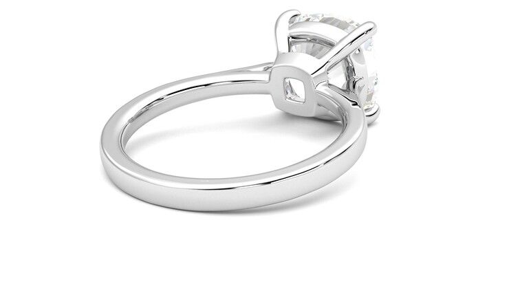 Taylor & Hart Hope Cushion Engagement Ring 360 degree image 13