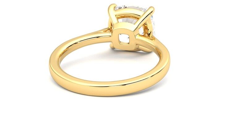 Taylor & Hart Hope Cushion Engagement Ring 360 degree image 14