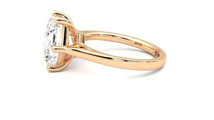 Taylor & Hart Hope Hexagonal Engagement Ring 360 degree image 21
