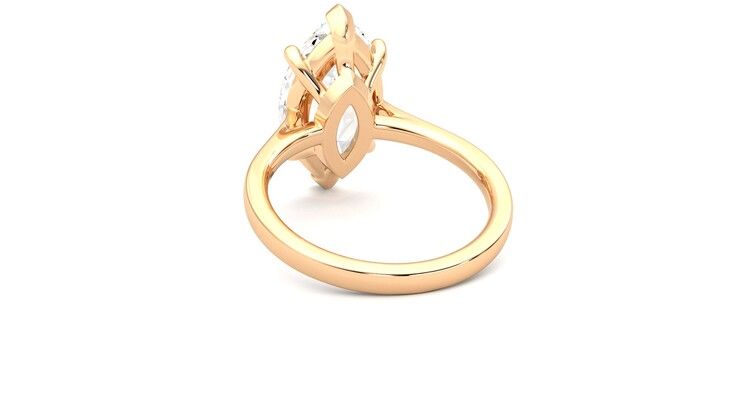 Taylor & Hart Hope Marquise Engagement Ring 360 degree image 16