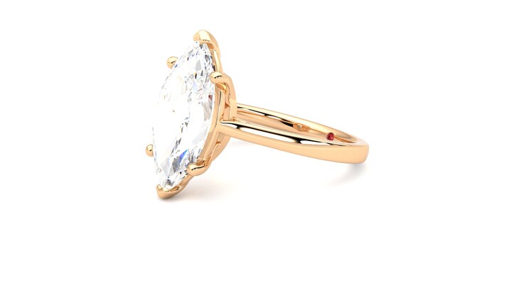 Taylor & Hart Hope Marquise Engagement Ring 360 degree image 23
