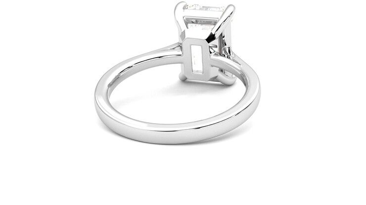 Taylor & Hart Hope Emerald Engagement Ring 360 degree image 14