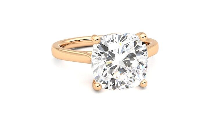 Taylor & Hart Hope Cushion Engagement Ring 360 degree image 3