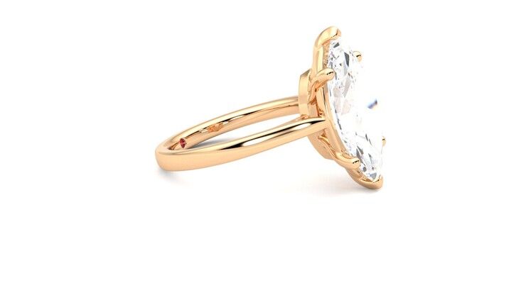 Taylor & Hart Hope Marquise Engagement Ring 360 degree image 8
