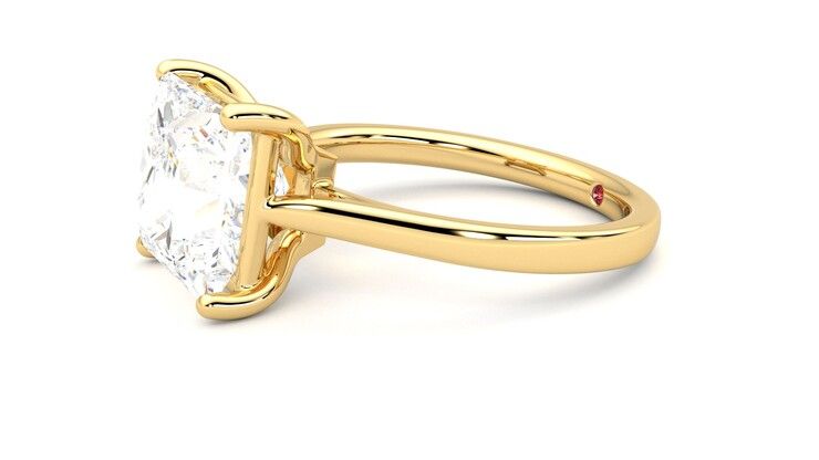 Taylor & Hart Hope Princess Engagement Ring 360 degree image 22