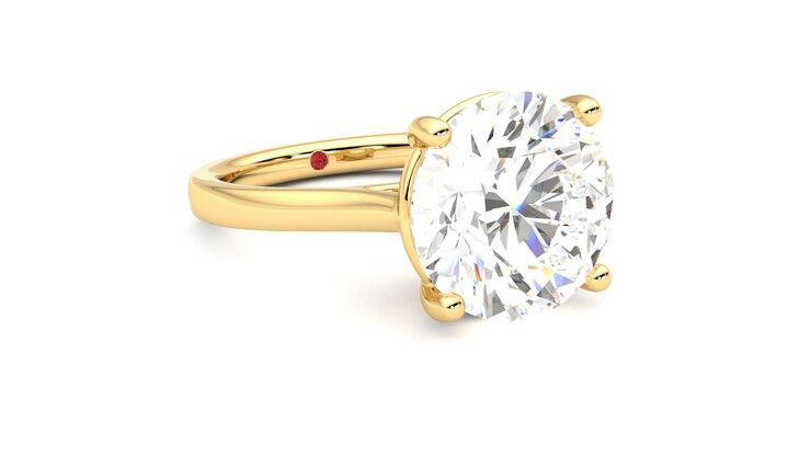 Taylor & Hart Hope Round Engagement Ring 360 degree image 5