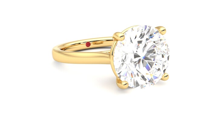 Taylor & Hart Hope Round Engagement Ring 360 degree image 5