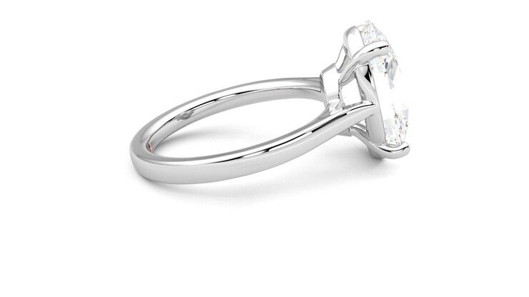 Taylor & Hart Hope Oval Engagement Ring 360 degree image 10