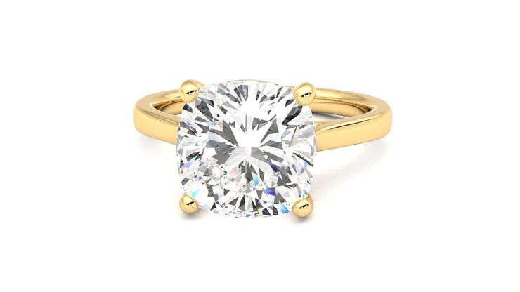 Taylor & Hart Hope Cushion Engagement Ring 360 degree image 28