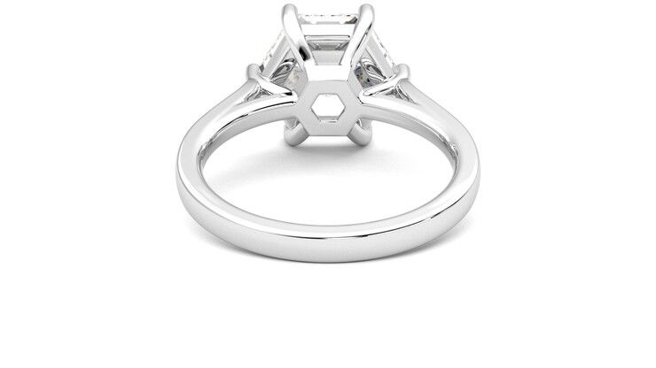 Taylor & Hart Hope Hexagonal Engagement Ring 360 degree image 15
