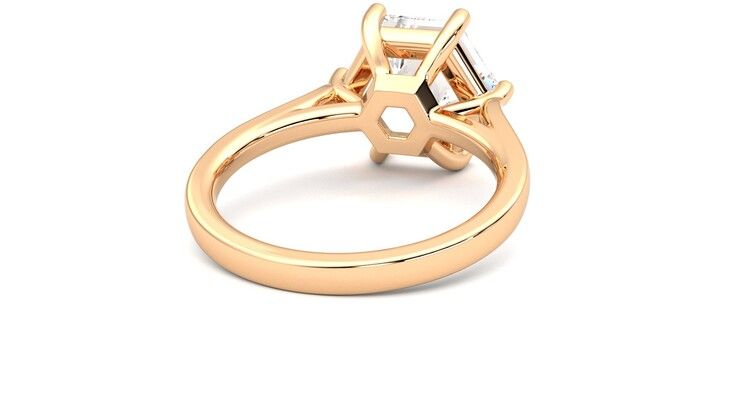 Taylor & Hart Hope Hexagonal Engagement Ring 360 degree image 14