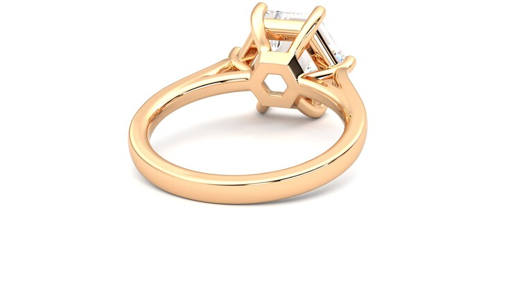 Taylor & Hart Hope Hexagonal Engagement Ring 360 degree image 14