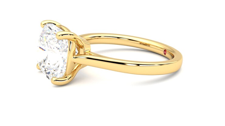 Taylor & Hart Hope Cushion Engagement Ring 360 degree image 22