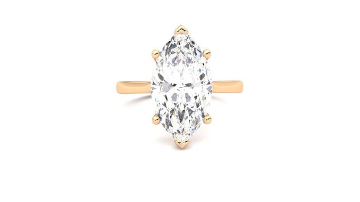 Taylor & Hart Hope Marquise Engagement Ring 360 degree image 1