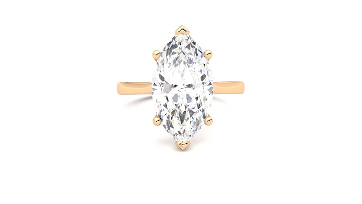 Taylor & Hart Hope Marquise Engagement Ring 360 degree image 1