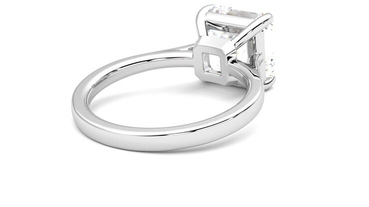 Taylor & Hart Hope Asscher Engagement Ring 360 degree image 13
