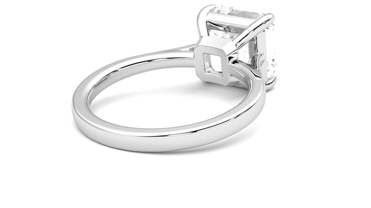 Taylor & Hart Hope Asscher Engagement Ring 360 degree image 13