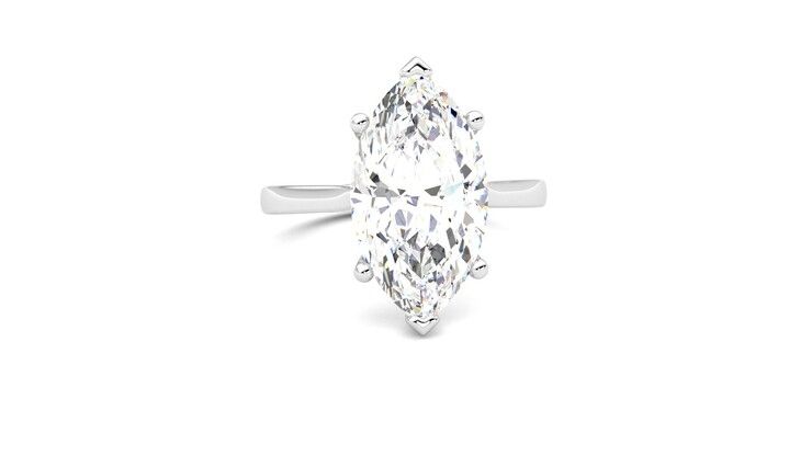 Taylor & Hart Hope Marquise Engagement Ring 360 degree image 2
